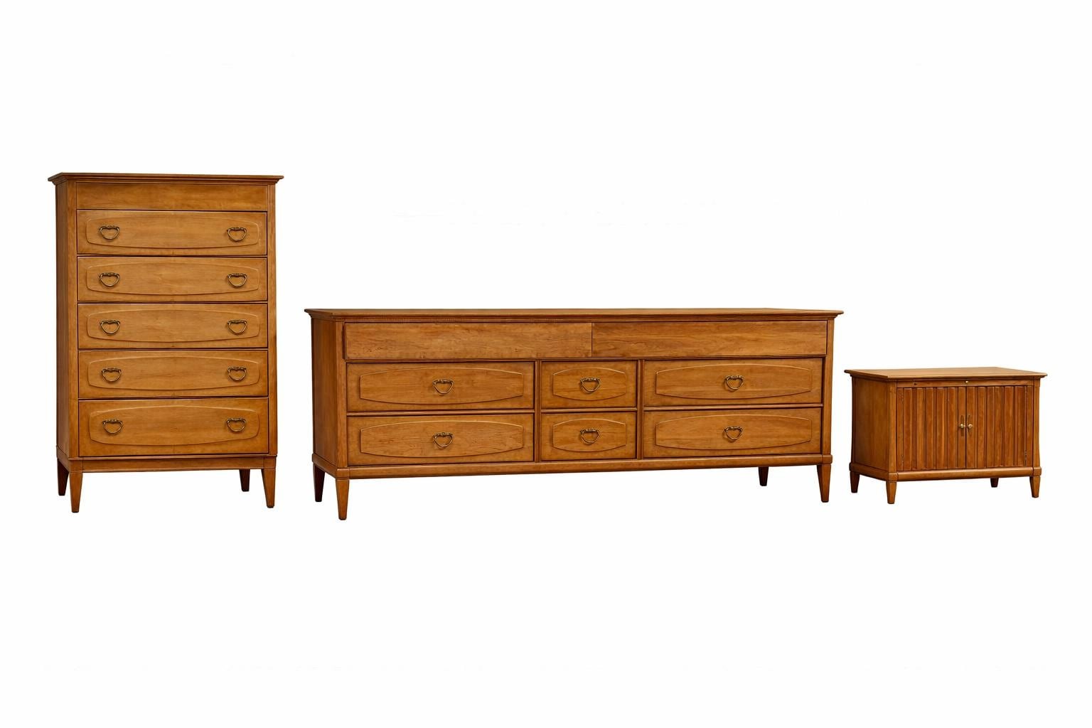 SOLD******Heywood Wakefield Bedroom Set Wheat Finish, view 8