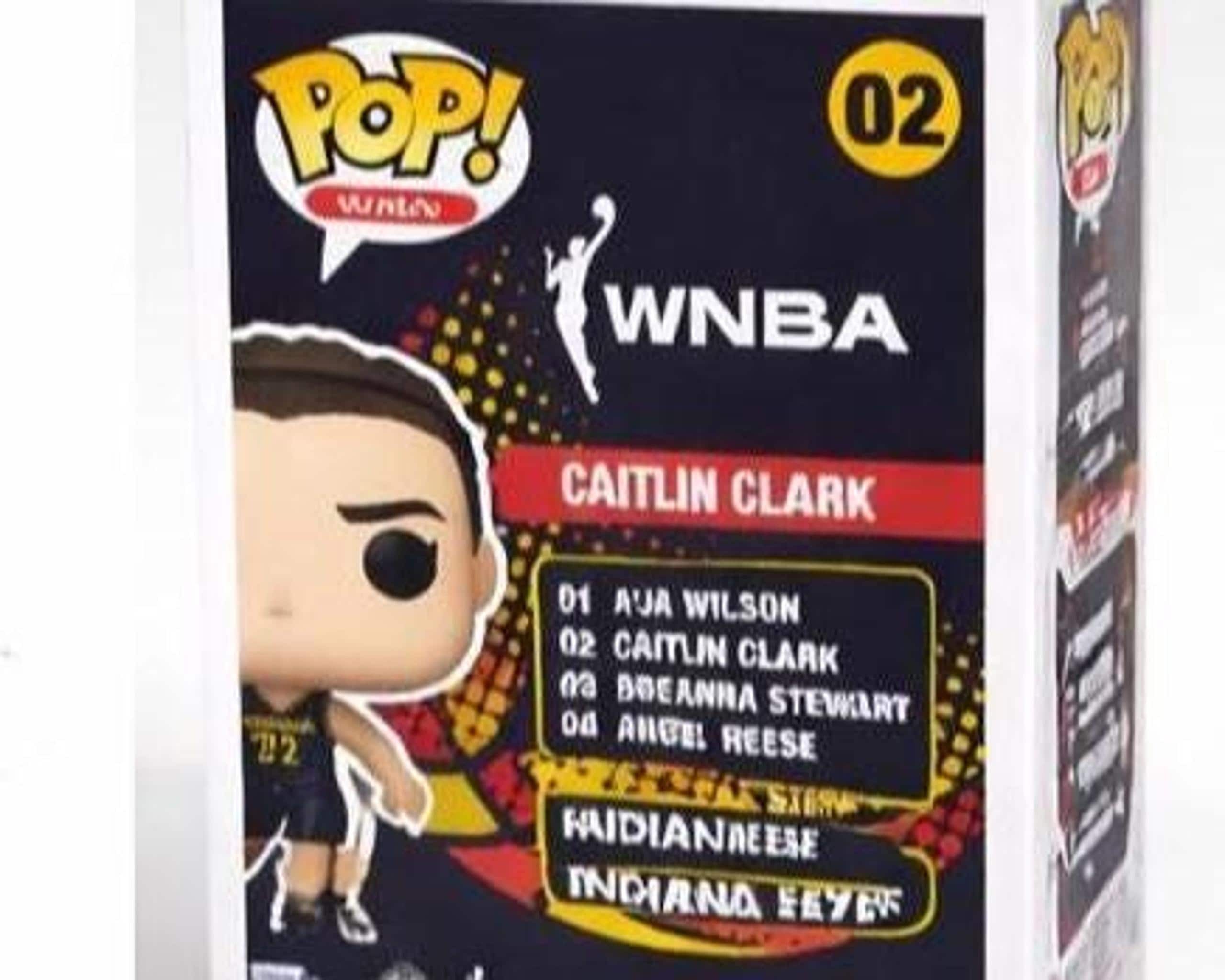 Caitlin Clark Funko Pop WNBA Figure #02 in Indiana Fever Uniform, view 4