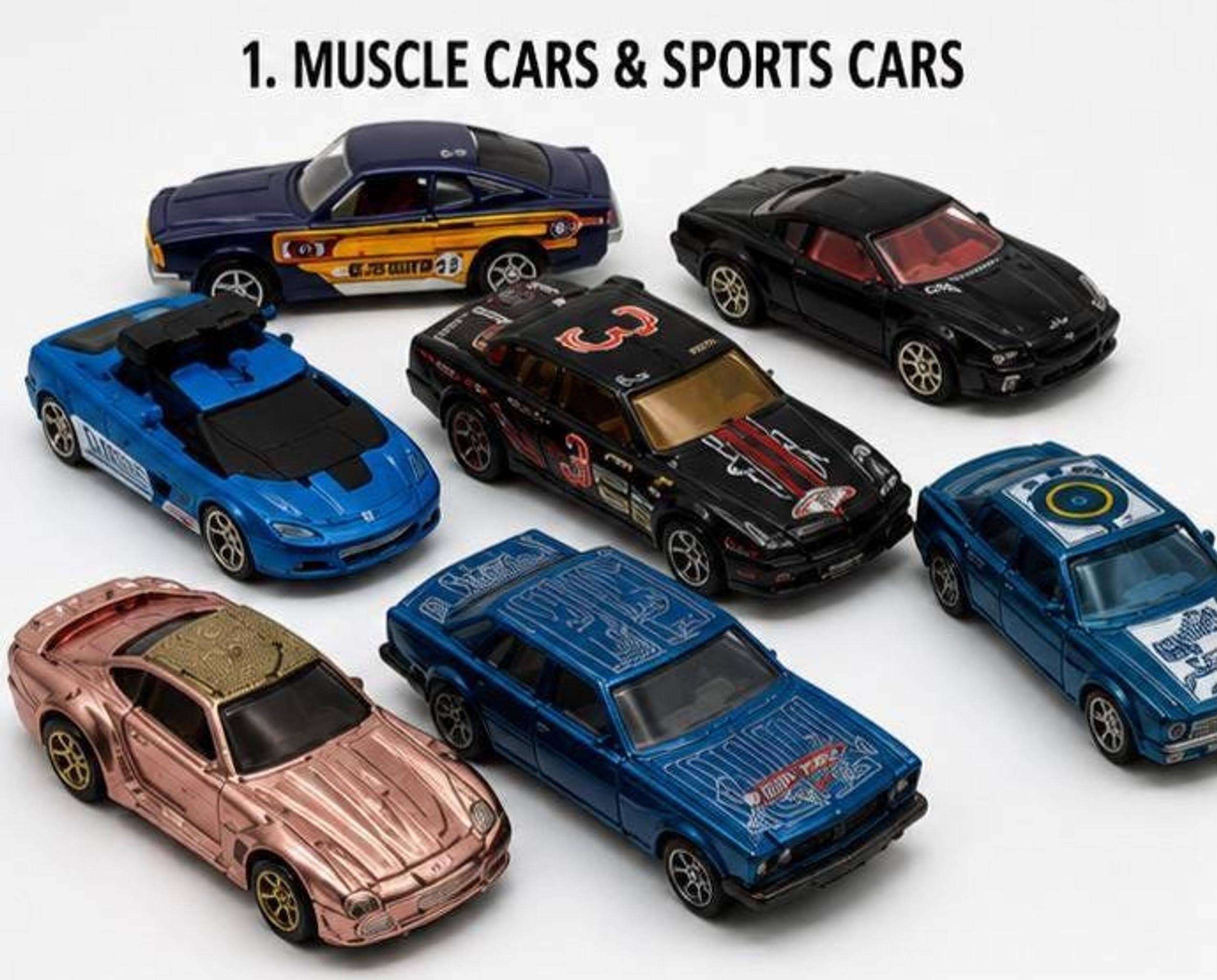 Vintage Diecast Car Lot, Mixed Collection of Hot Wheels & Matchbox Vehicles, view 3