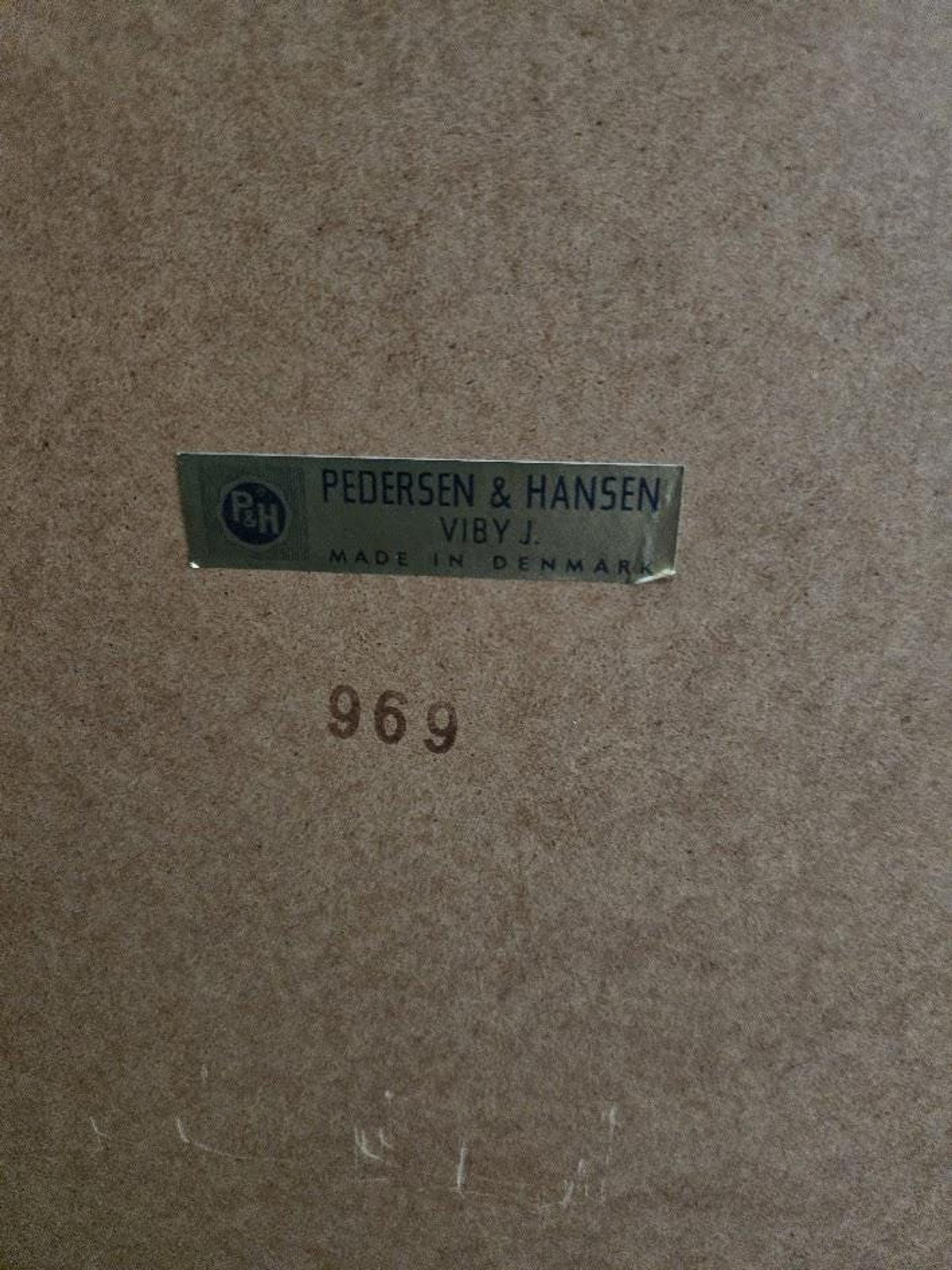Danish Teak Mirror by Pedersen Hansen, Vintage Mid Century Modern Design, view 6