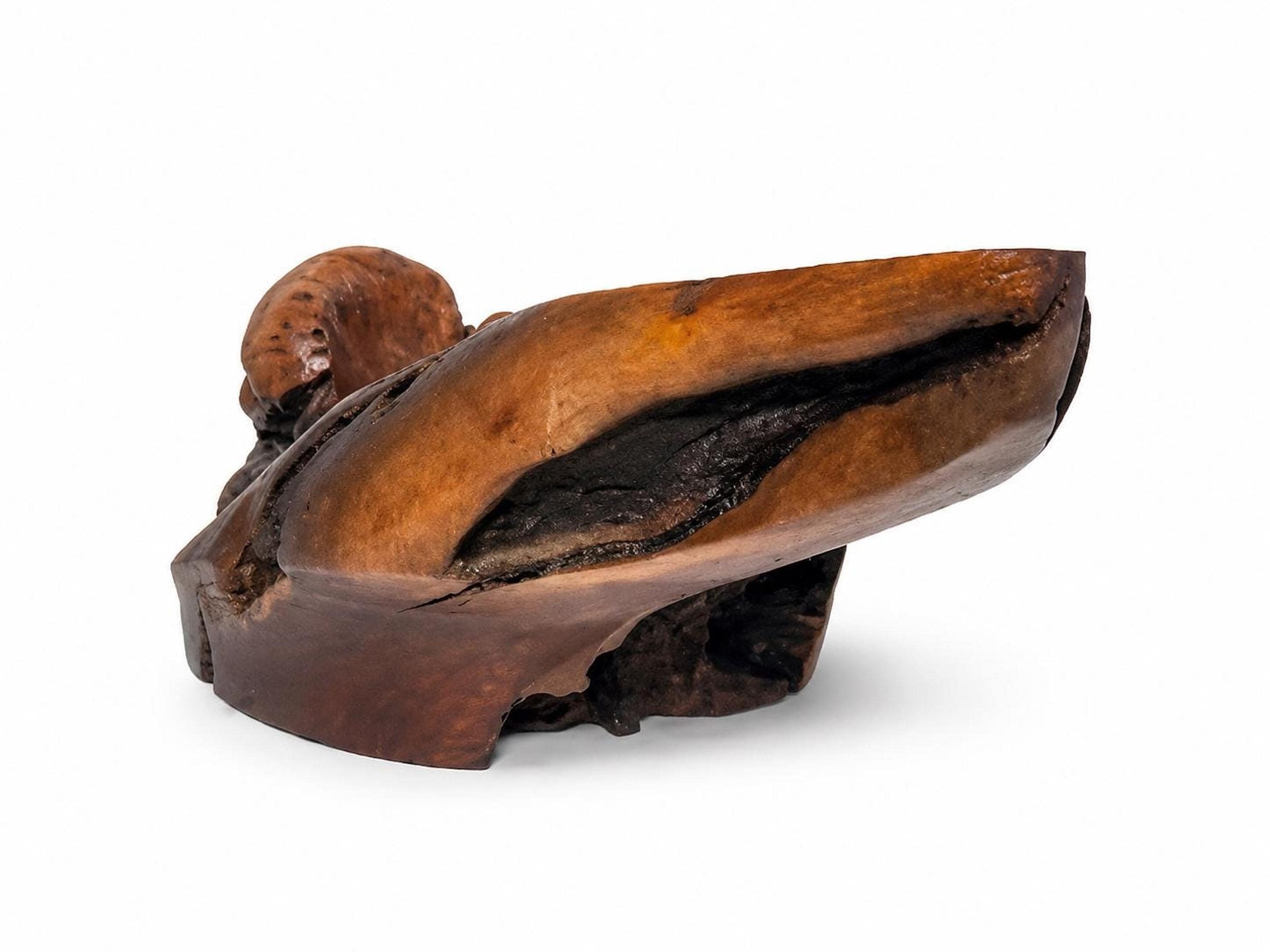 Vintage Burl Wood Sculpture 'Margarita', Organic Modern Root Art Piece, view 1