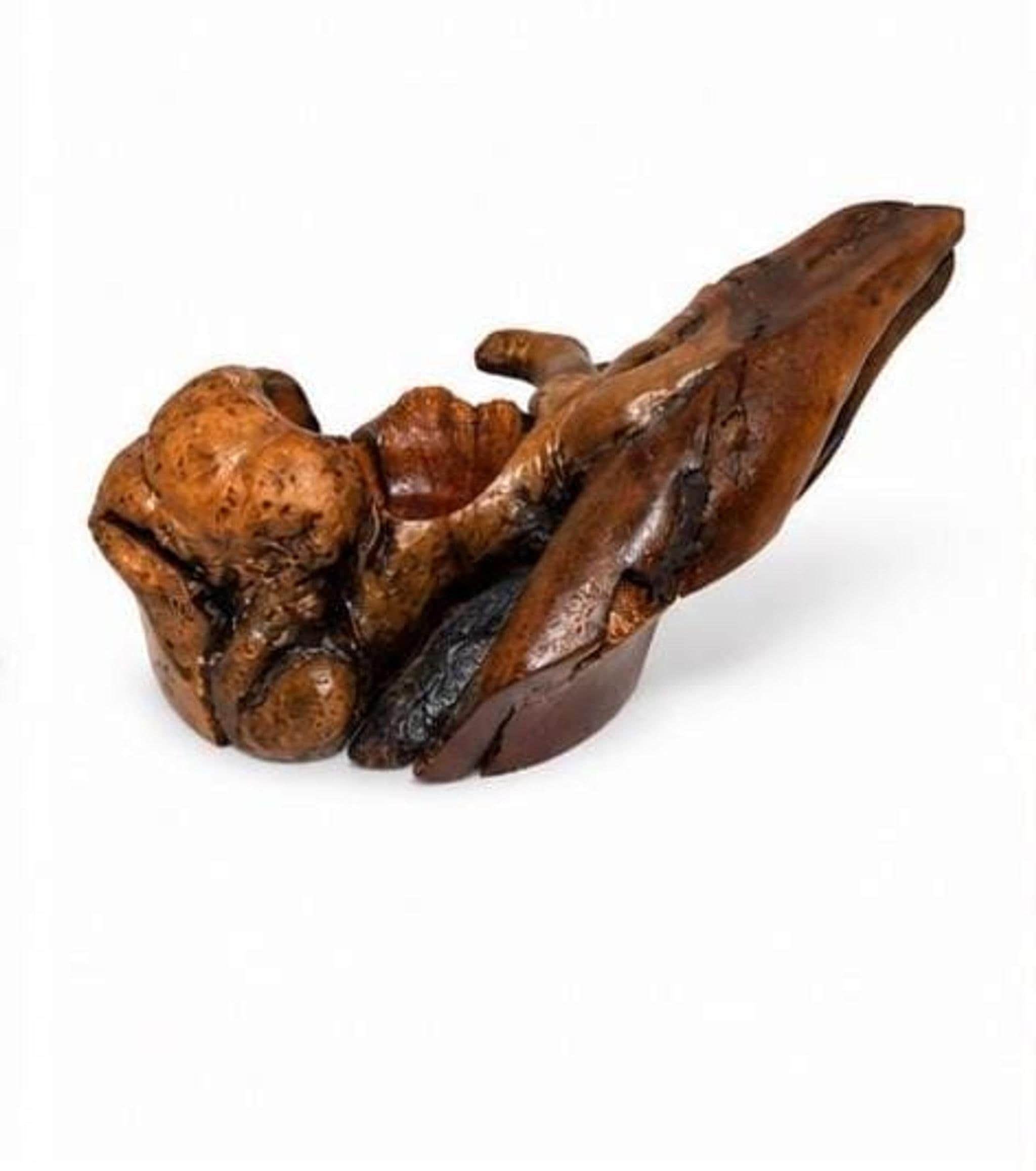 Vintage Burl Wood Sculpture 'Margarita', Organic Modern Root Art Piece, view 5