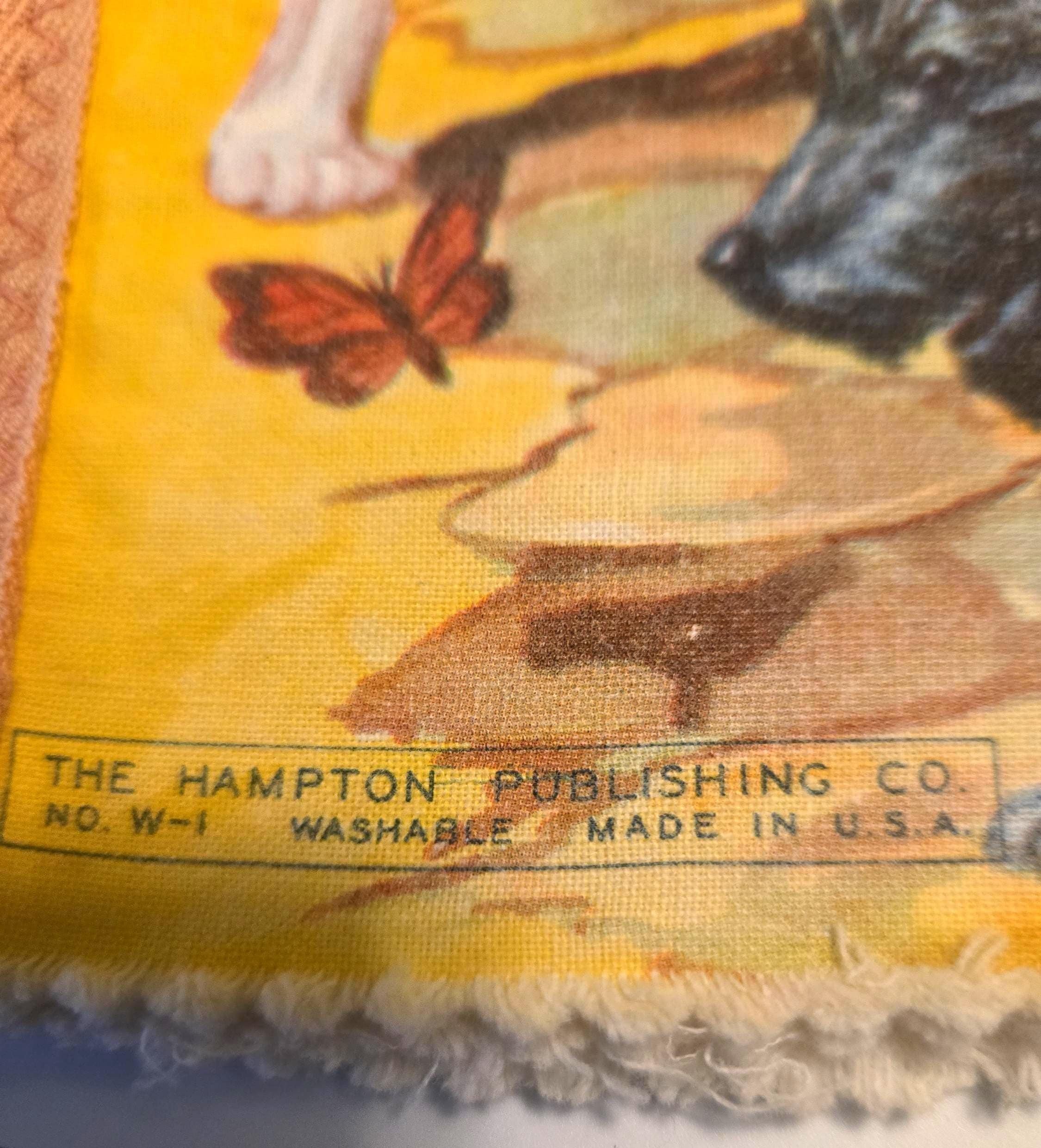 Vintage Animals Cloth Washable Children Book Schaarn Illustrator Dog Cat Horse Goat Cow Squirrel, view 7