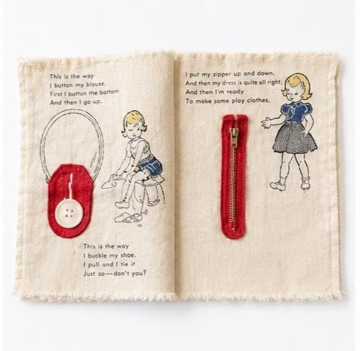 Vintage Plakie All By Myself Cloth Activity 1950s Soft Busy Book, view 2