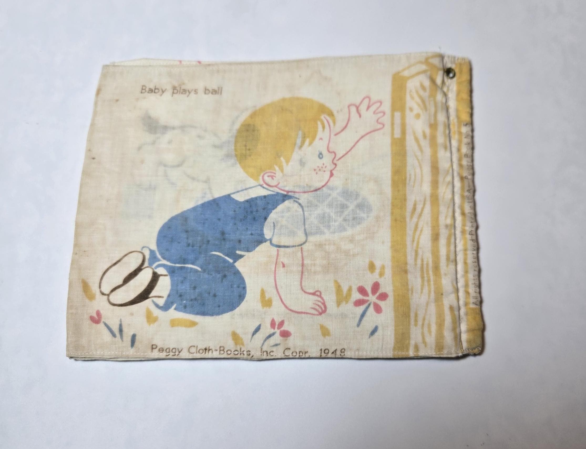 Vintage Puppy Too! Cloth Book 1949 Charlotte Steiner Children's Collectible, view 2