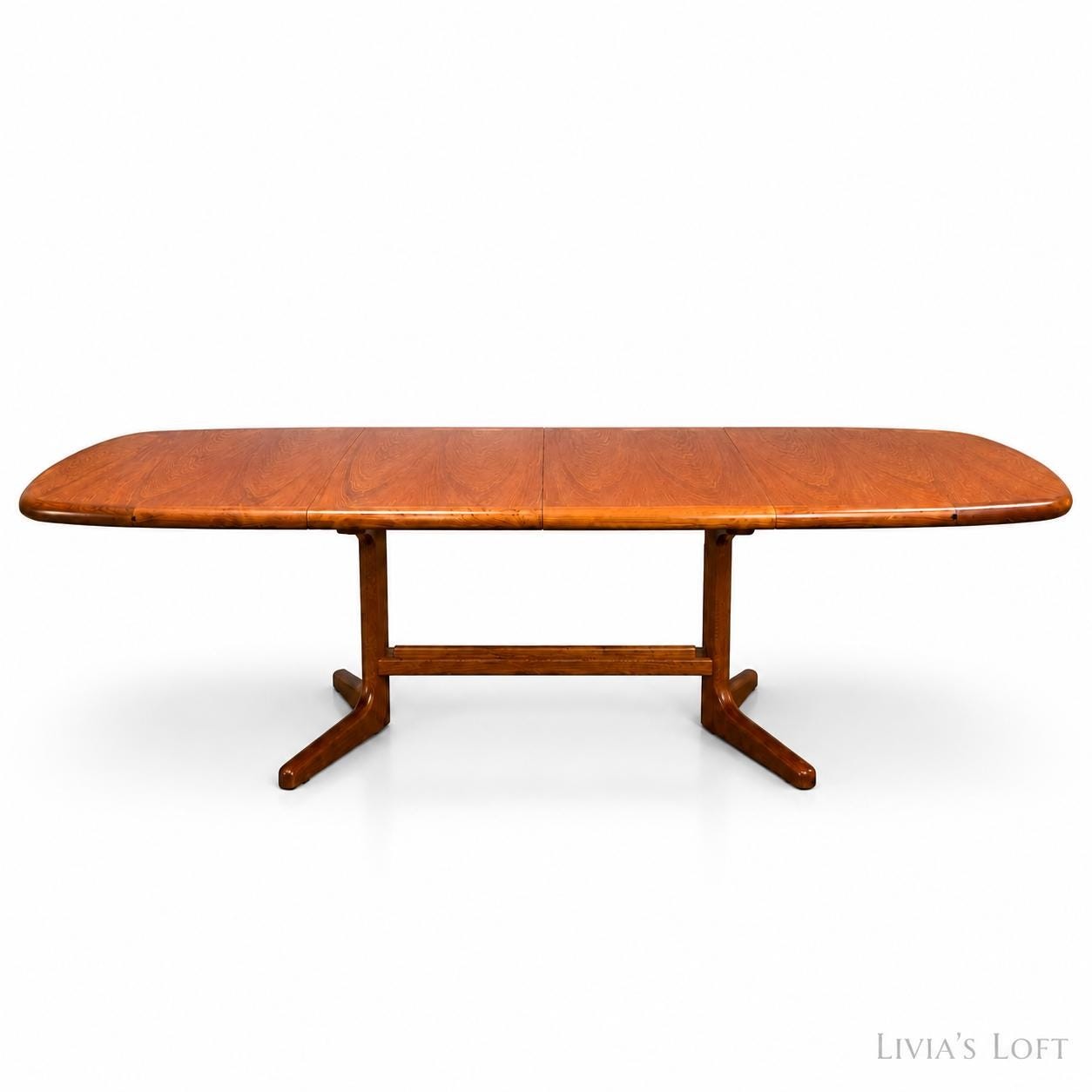 Danish Teak Dining Set, Extendable Table with 8 Dining Chairs, Mid Century Modern Scandinavian Furniture, Vintage Denmark Design, view 7