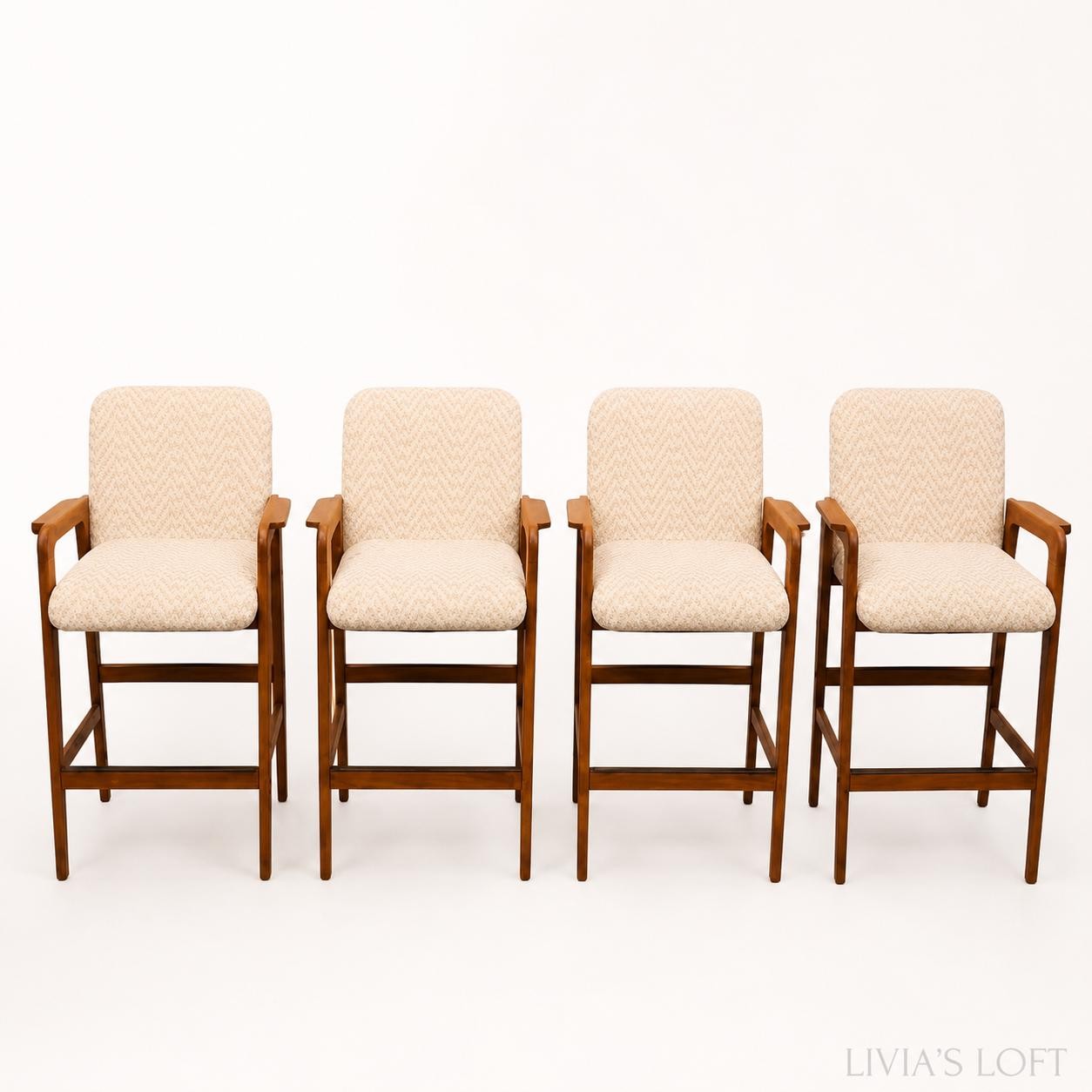 Benny Linden Chairs, Teak Wood Set Of 4, Danish Modern, view 5