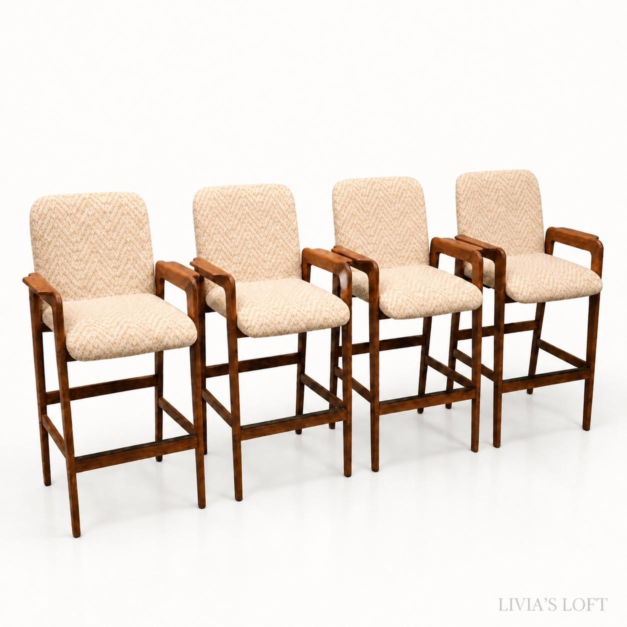 Benny Linden Chairs, Teak Wood Set Of 4, Danish Modern, view 6