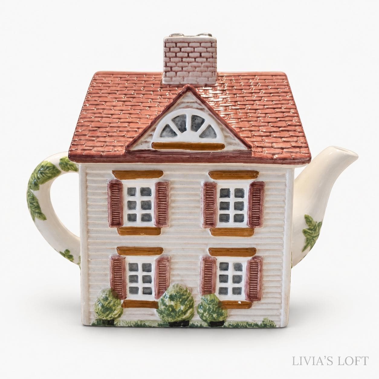 Vintage Johnson Brothers Friendly Village House Teapot, Street Series 1, English Cottage Kitchen Decor,, view 5