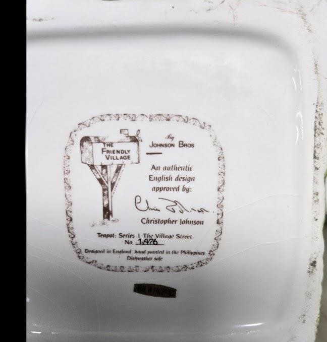 Vintage Johnson Brothers Friendly Village House Teapot, Street Series 1, English Cottage Kitchen Decor,, view 7