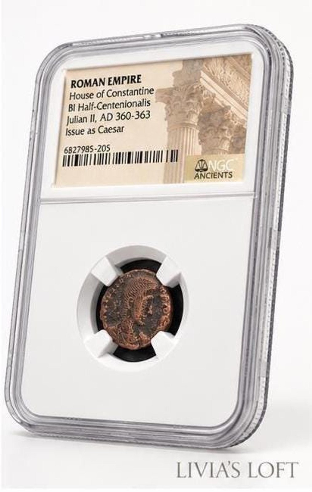 Ancient Roman Coin, Julian II Bronze Half-Centenionalis NGC Certified, view 5