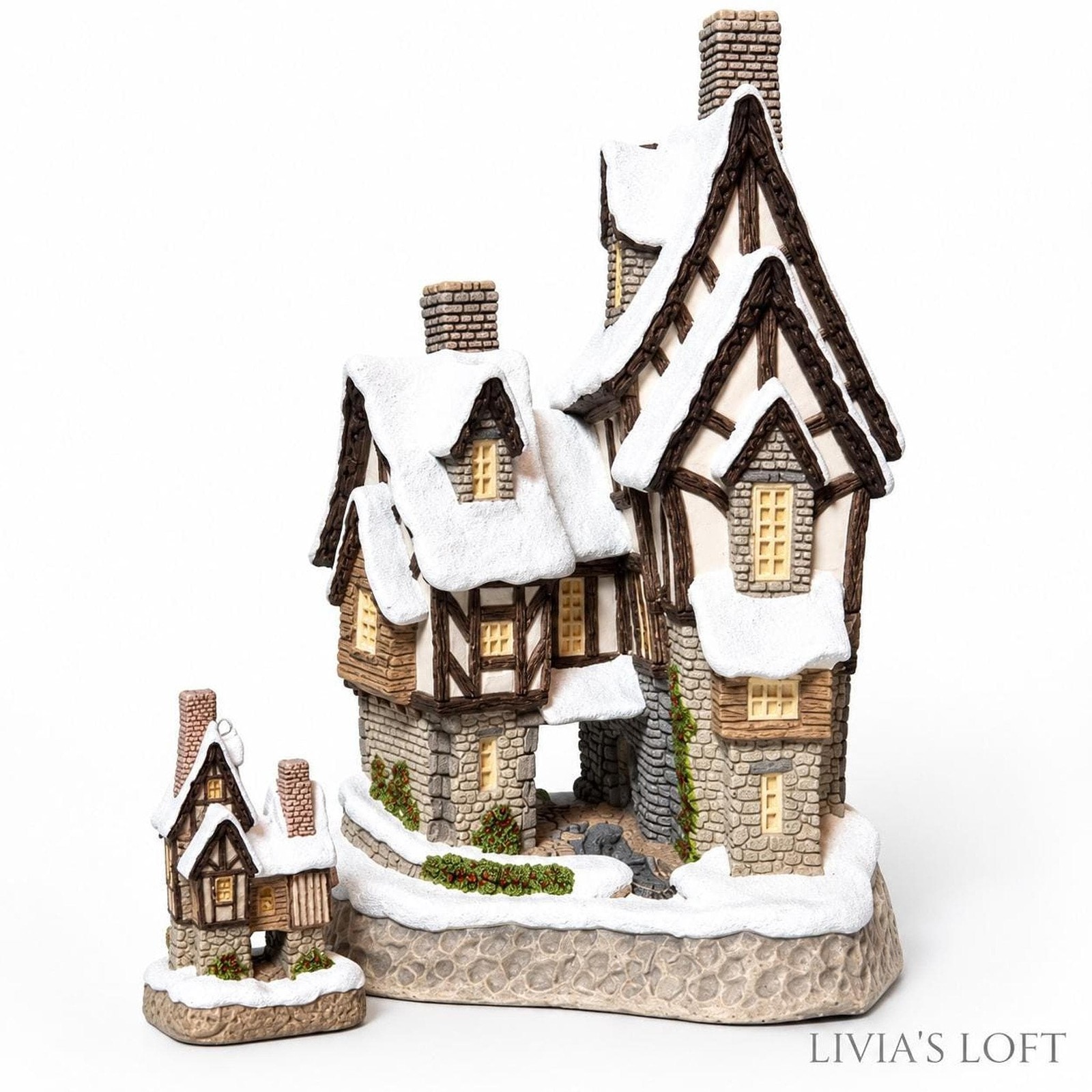 David Winter Cottage Set, Two Collectible Houses from 1990–1991, view 1