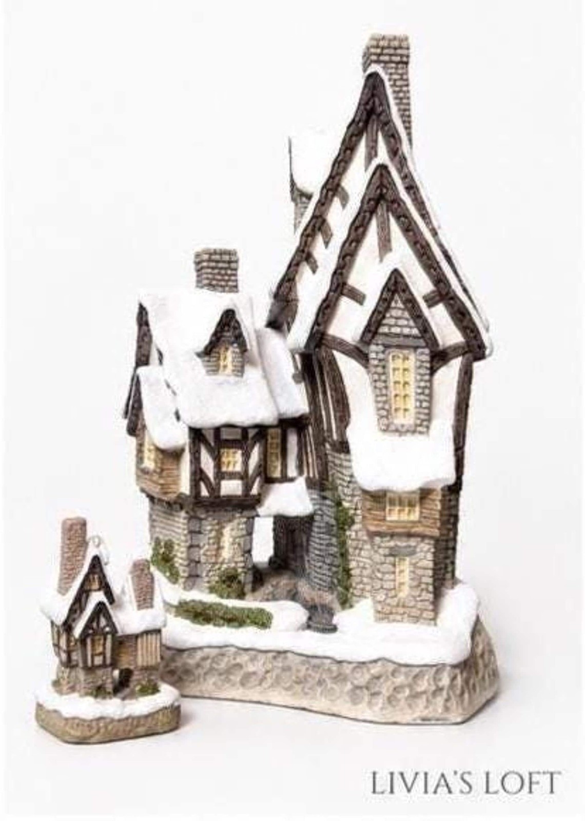 David Winter Cottage Set, Two Collectible Houses from 1990–1991, view 2