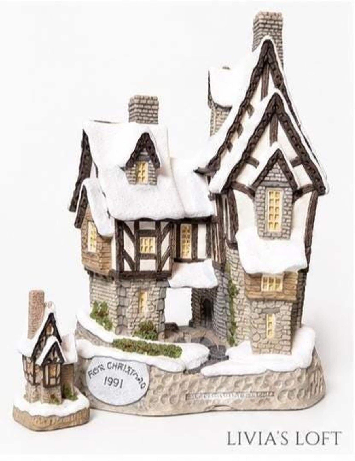 David Winter Cottage Set, Two Collectible Houses from 1990–1991, view 4