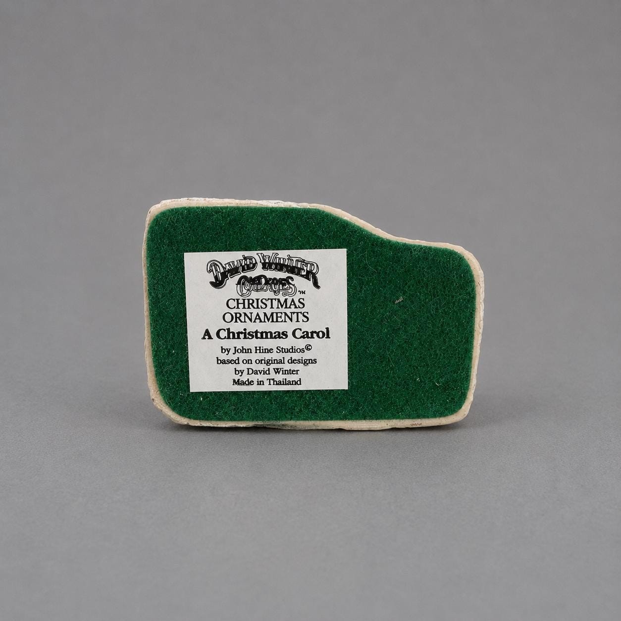 Vintage David Winter A Christmas Carol Cottage Ornament | John Hine Studios Dickens Christmas Village Miniature, view 4