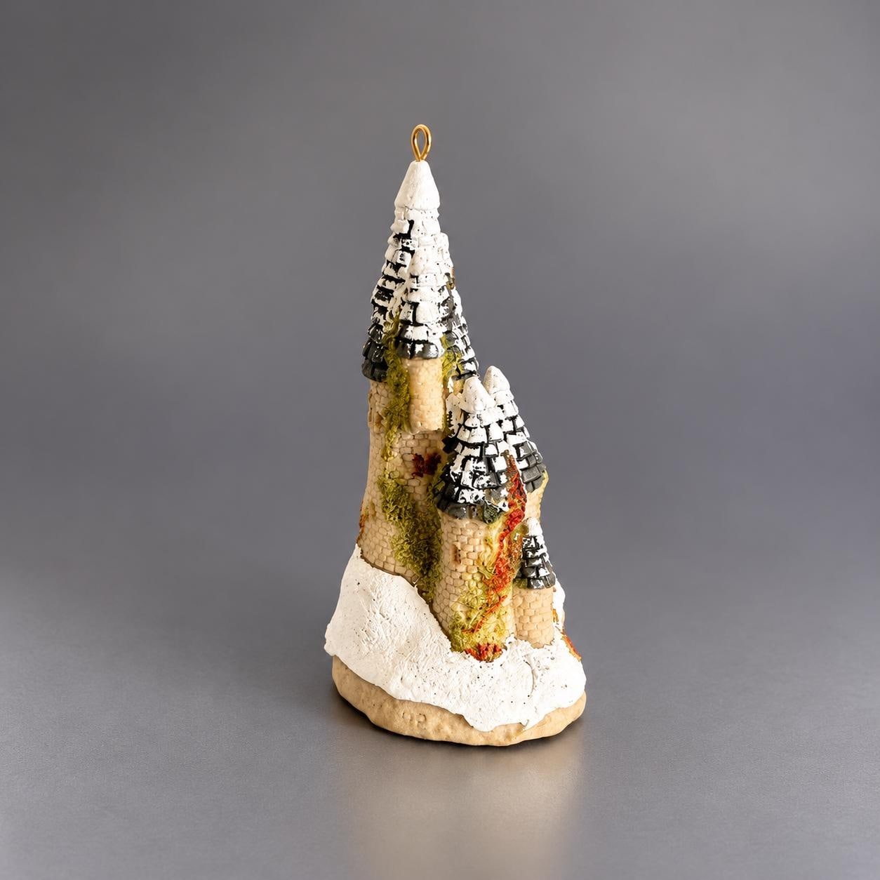 Vintage 1992 David Winter Cottages Fairytale Castle Christmas Ornament John Hine, view 5