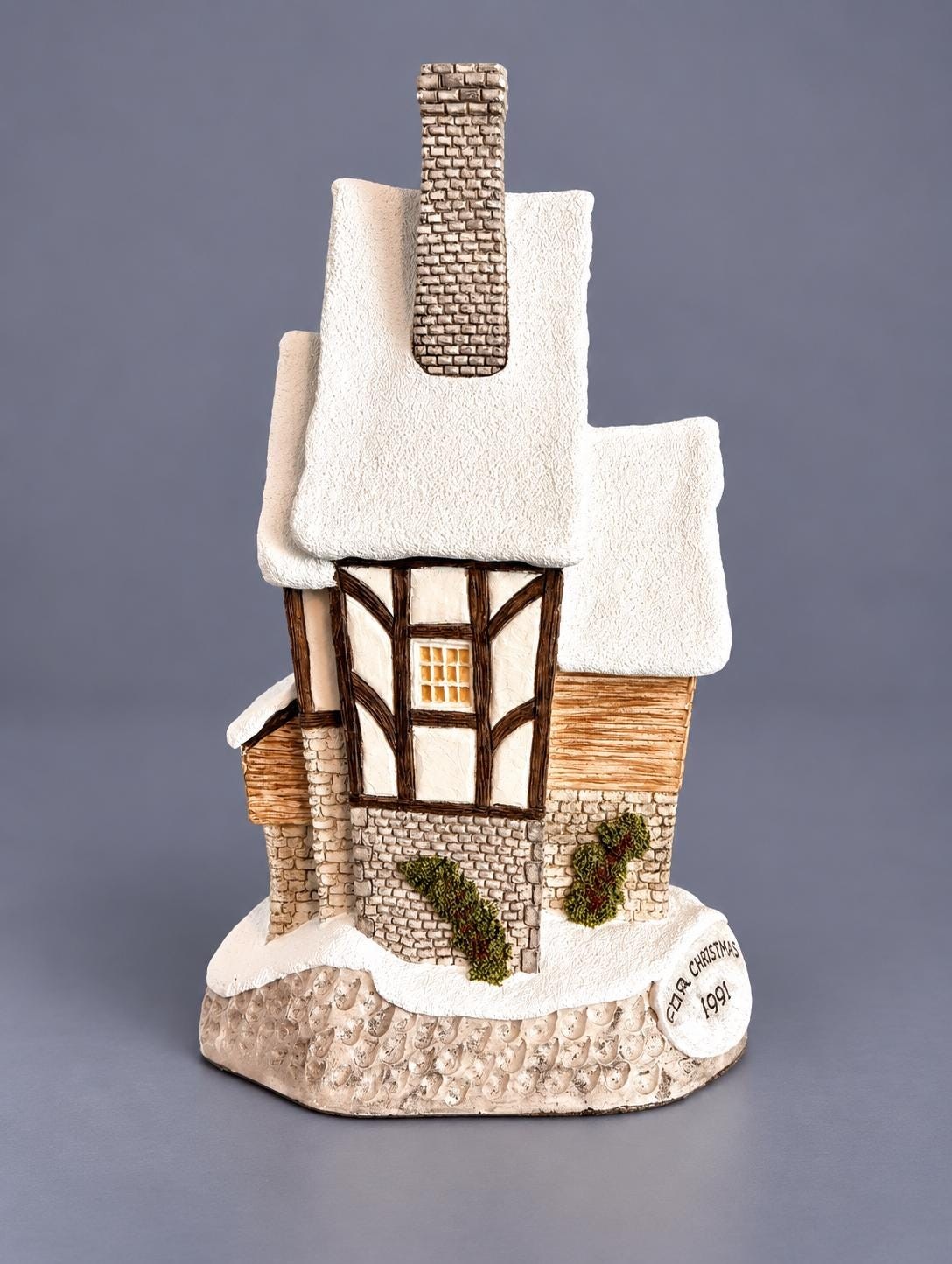 David Winter Fred’s Home 1991 Christmas Cottage | Special for Christmas | Dickens Scrooge Collectible | John Hine England, view 5