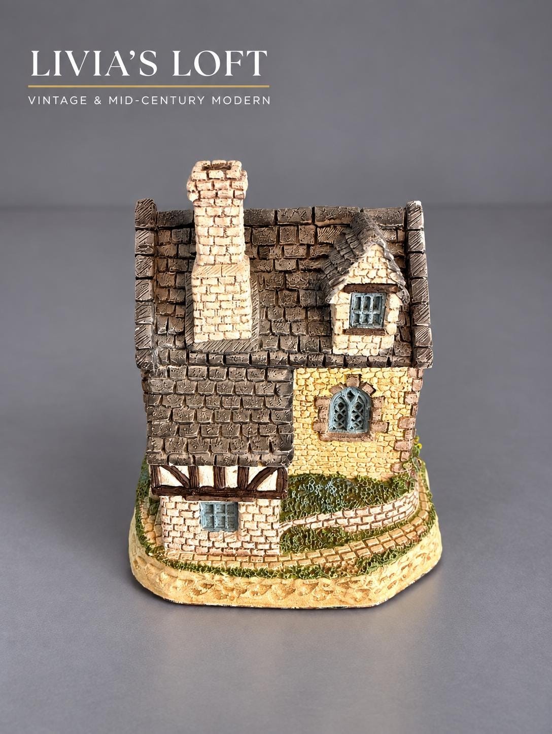 Vintage David Winter Guy Fawkes Cottage | November British Traditions | John Hine England Collectible, view 1