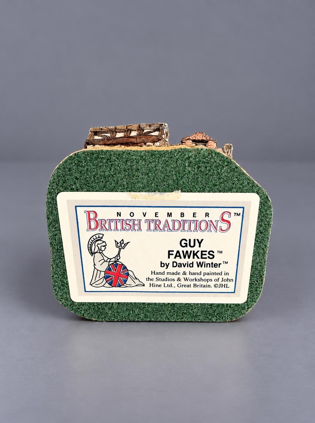 Vintage David Winter Guy Fawkes Cottage | November British Traditions | John Hine England Collectible, view 6