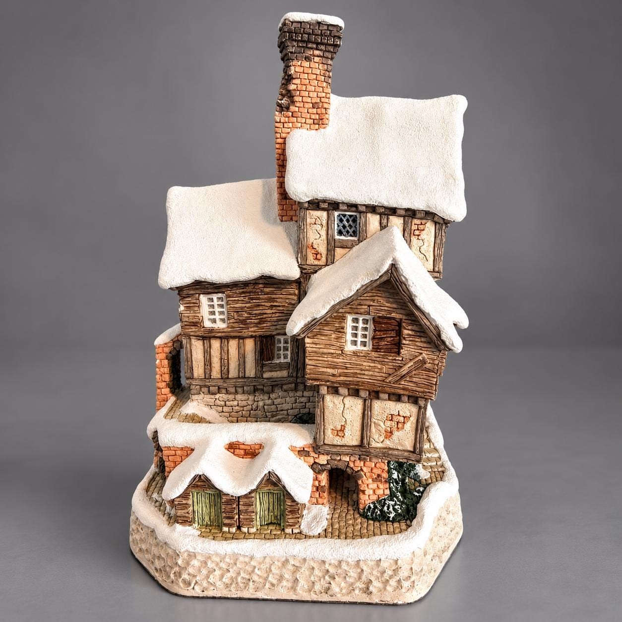 Vintage 1993 David Winter Old Joe’s Beetling Shop Cottage | Christmas Collection | John Hine Great Britain, view 2