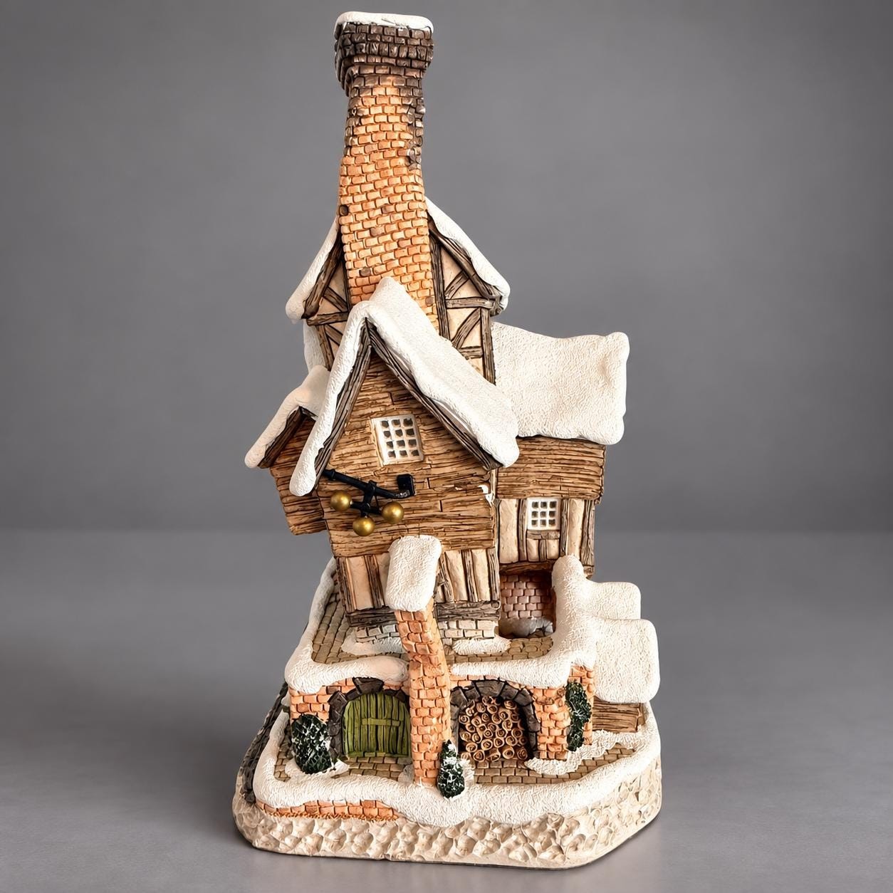 Vintage 1993 David Winter Old Joe’s Beetling Shop Cottage | Christmas Collection | John Hine Great Britain, view 5