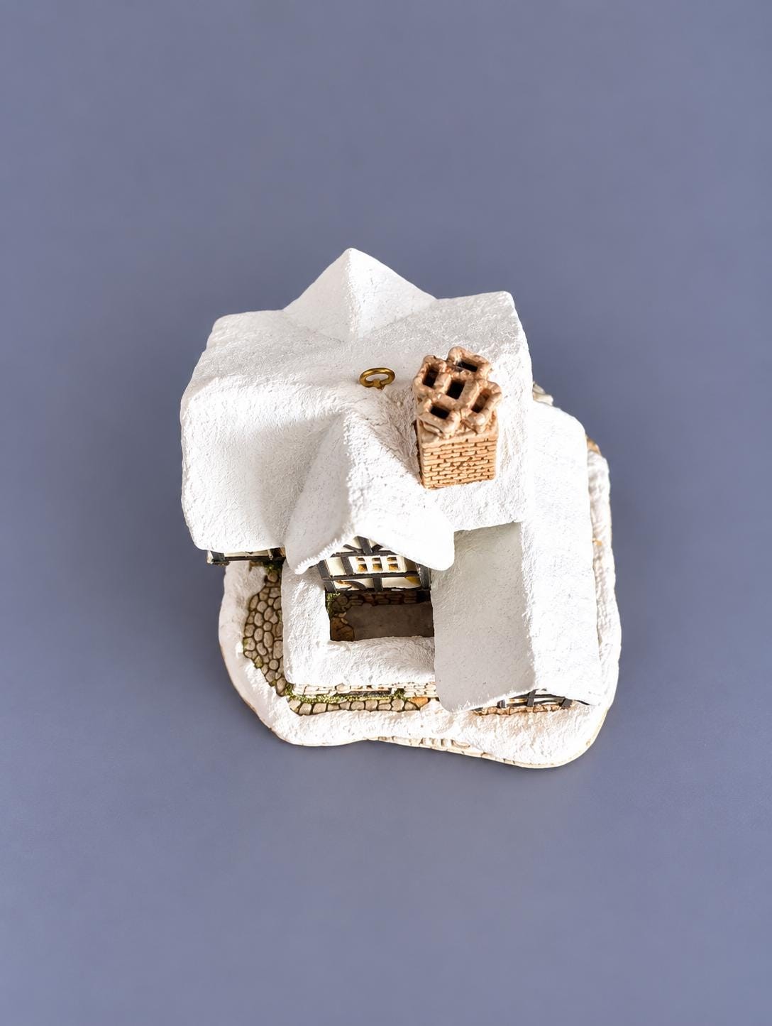 Vintage David Winter Mister Fezziwig’s Emporium Ornament | John Hine Studios Dickens Christmas Cottage, view 5
