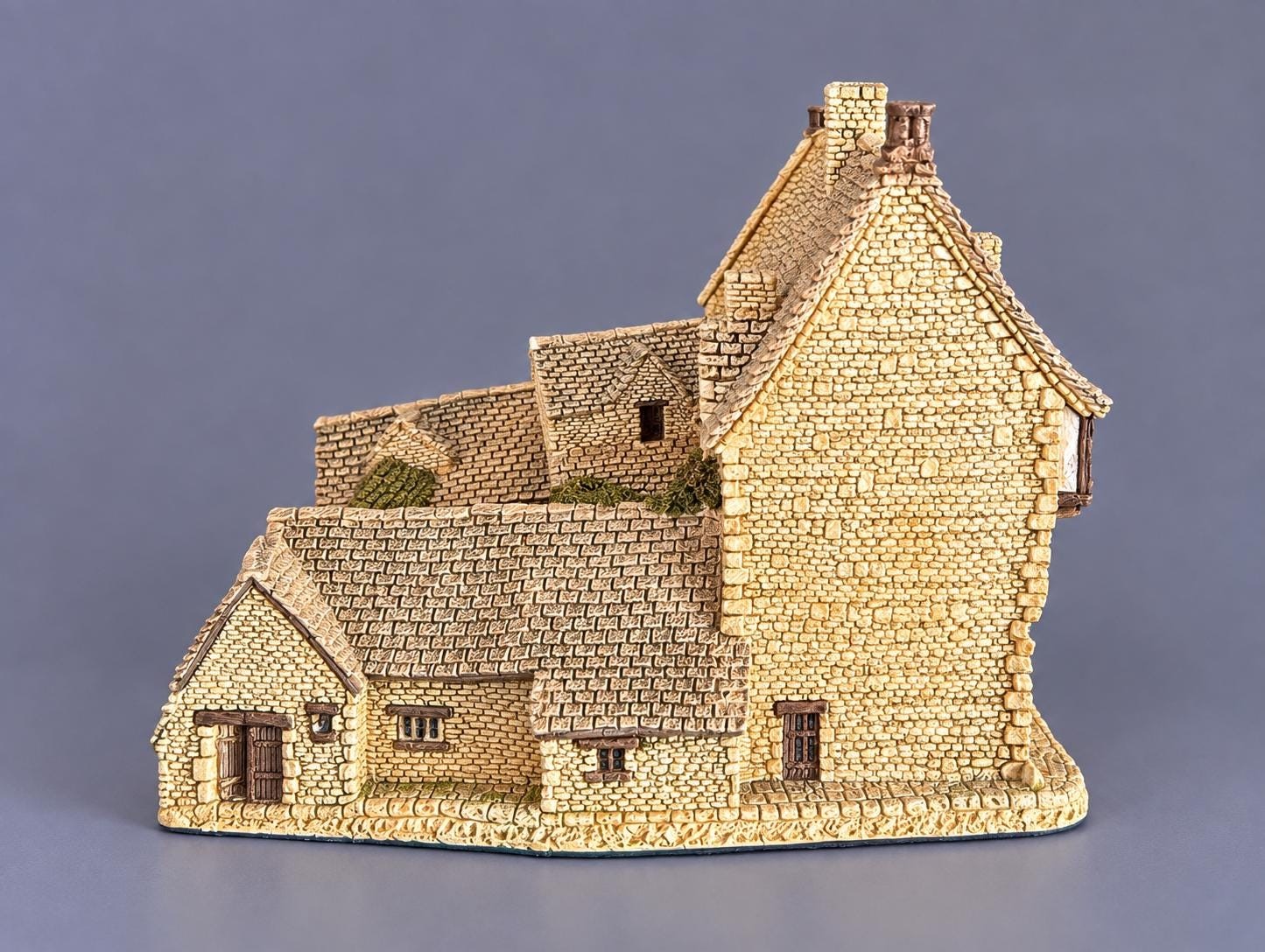 Vintage 1987 Malcolm Cooper The George Inn Somerset | John Hine Ltd Hand Painted English Pub Cottage, view 3