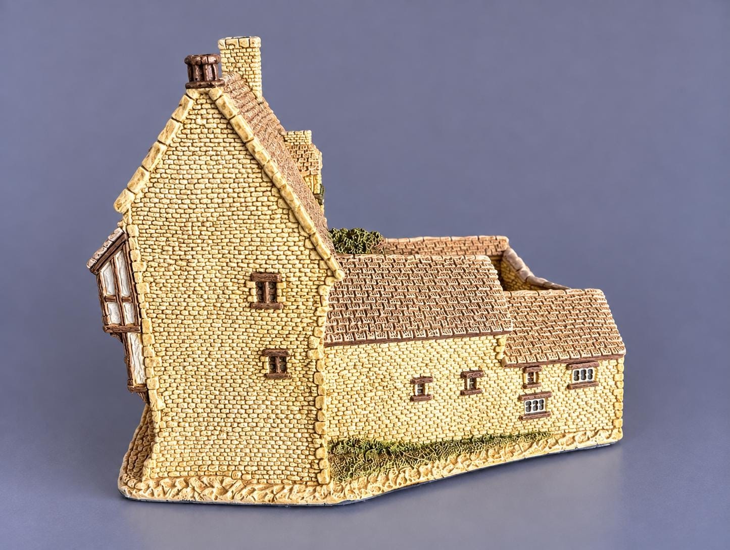 Vintage 1987 Malcolm Cooper The George Inn Somerset | John Hine Ltd Hand Painted English Pub Cottage, view 4