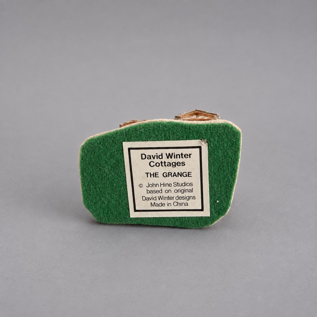 Vintage 1993 David Winter Cottages The Grange Christmas Ornament John Hine Studios Tudor Miniature House, view 6