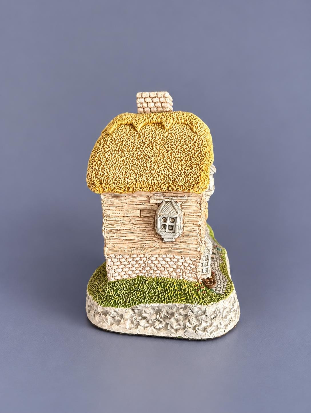 Vintage 1982 David Winter The Village Shop Cottage | John Hine Ltd Hand Painted English Thatched House, view 3