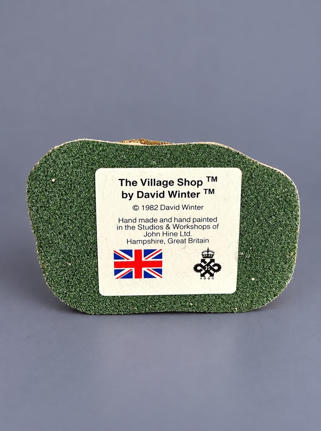 Vintage 1982 David Winter The Village Shop Cottage | John Hine Ltd Hand Painted English Thatched House, view 6