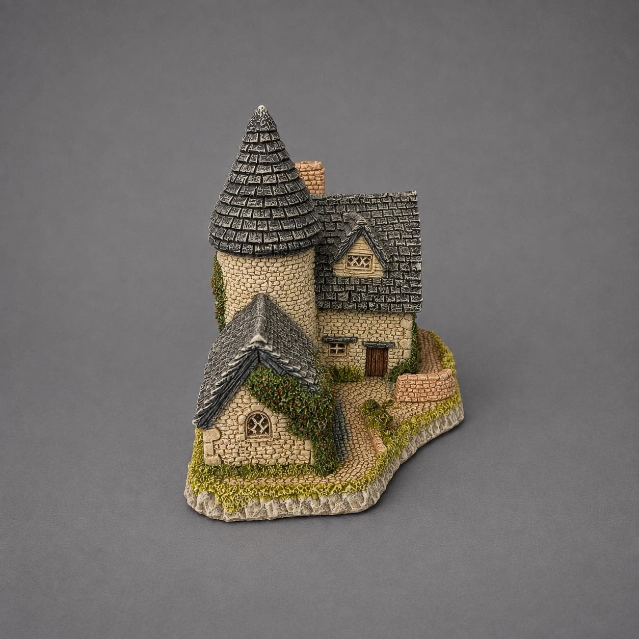 Vintage 1985 David Winter Vicarage Cottage | John Hine Ltd Hand Painted English Cottage Figurine | Made in Great Britain, view 2