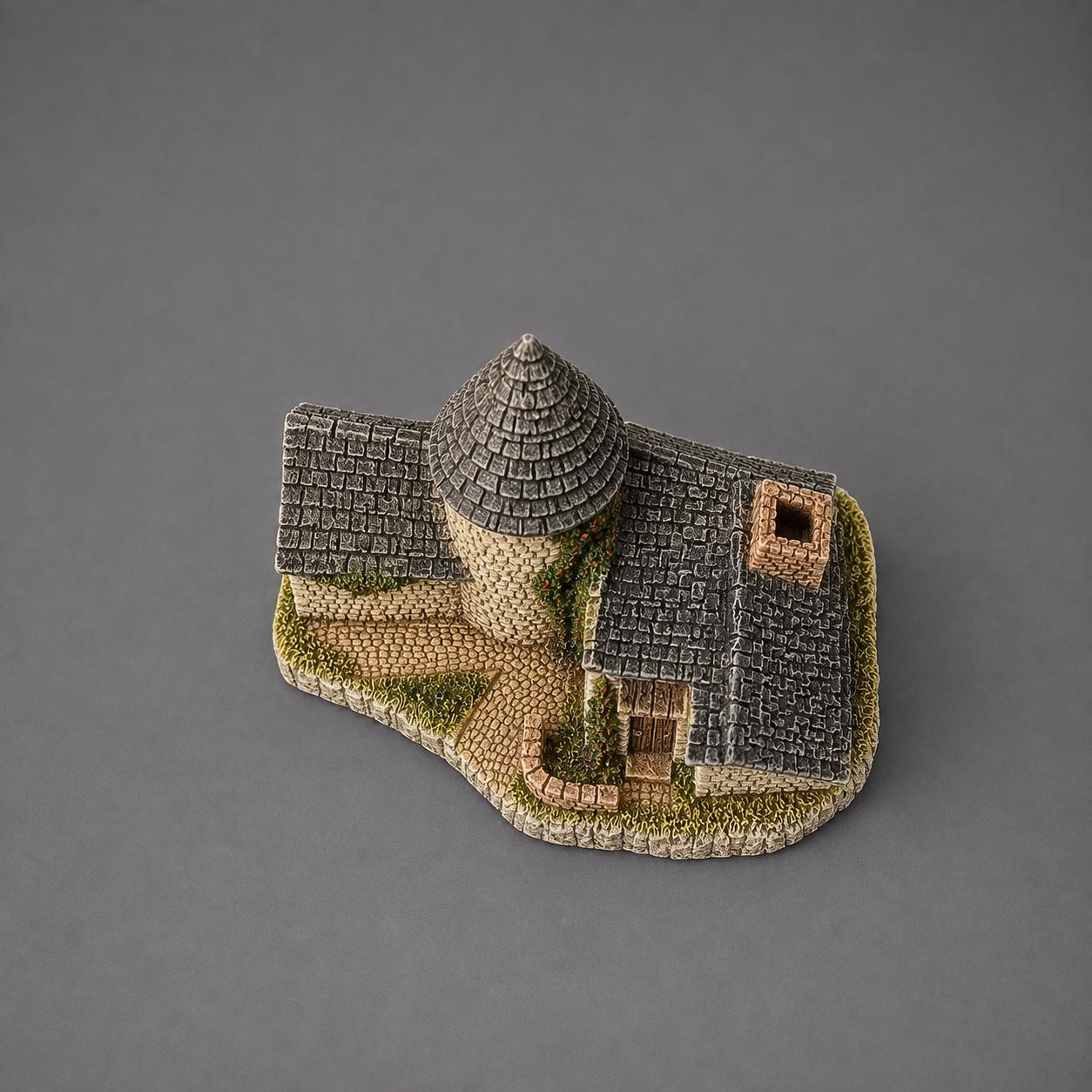 Vintage 1985 David Winter Vicarage Cottage | John Hine Ltd Hand Painted English Cottage Figurine | Made in Great Britain, view 5