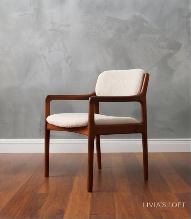 Benny Linden Teak Dining Chairs Set of 4 2 Armchairs & 2 Side Chairs Mid Century Modern, view 4