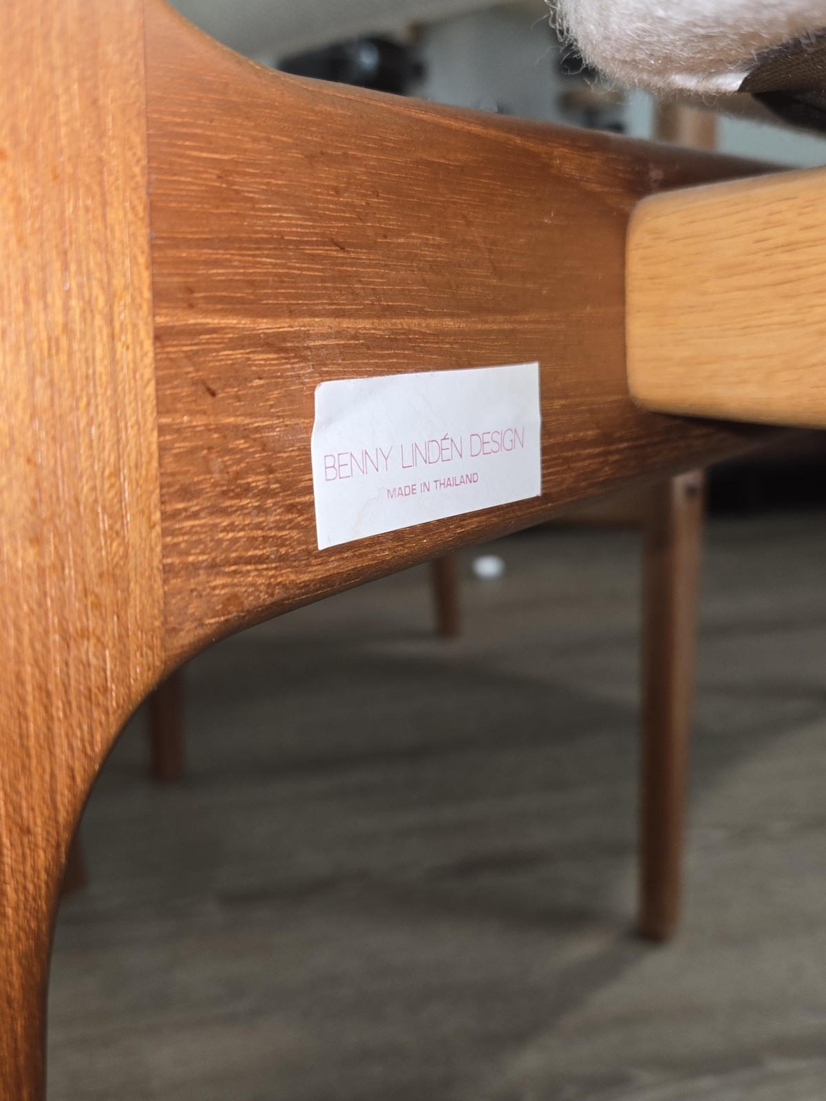 Benny Linden Teak Dining Chairs Set of 4 2 Armchairs & 2 Side Chairs Mid Century Modern, view 6