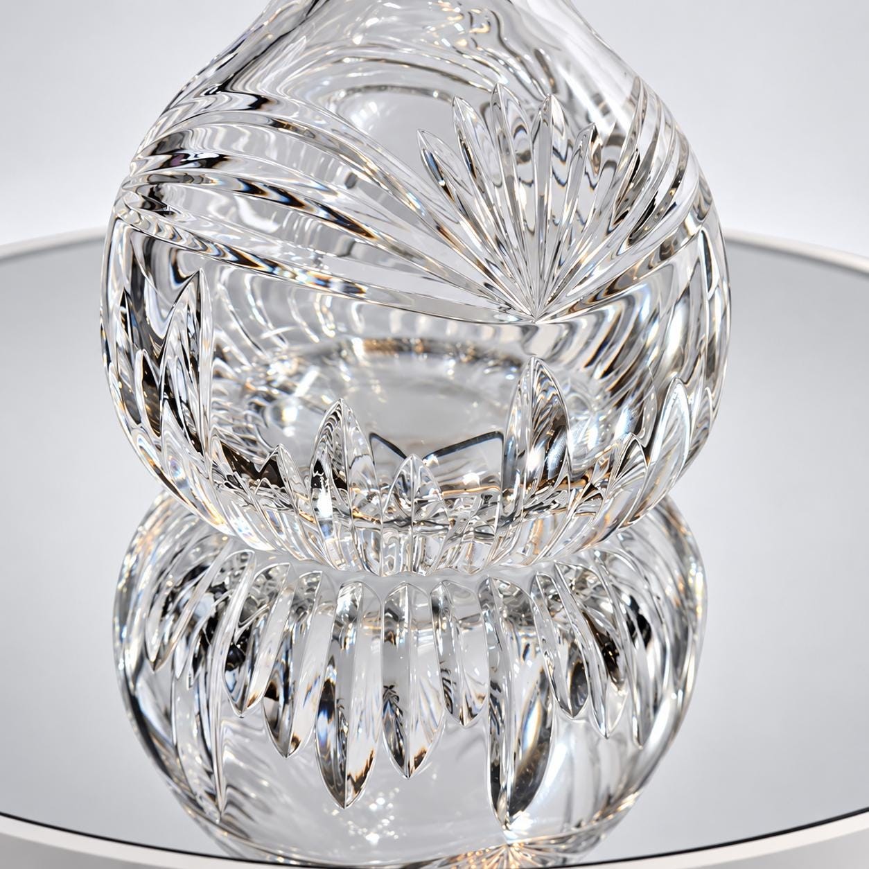 Marquis by Waterford Cut Crystal Perfume Bottle with Faceted Stopper., view 3