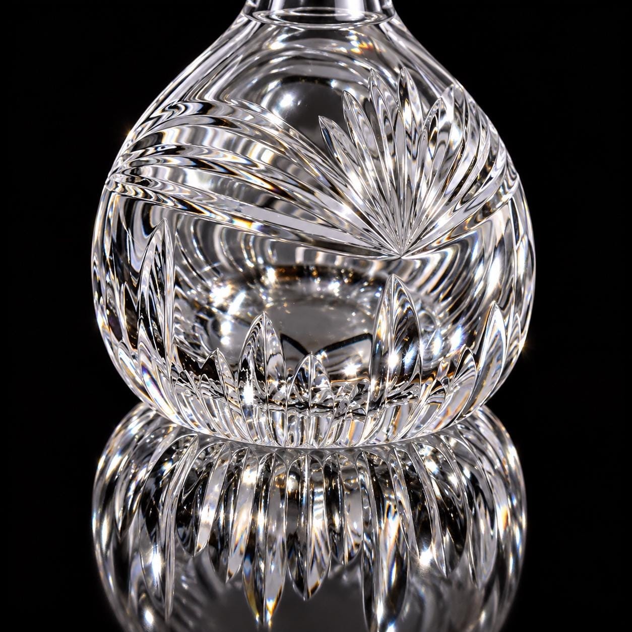 Marquis by Waterford Cut Crystal Perfume Bottle with Faceted Stopper., view 7