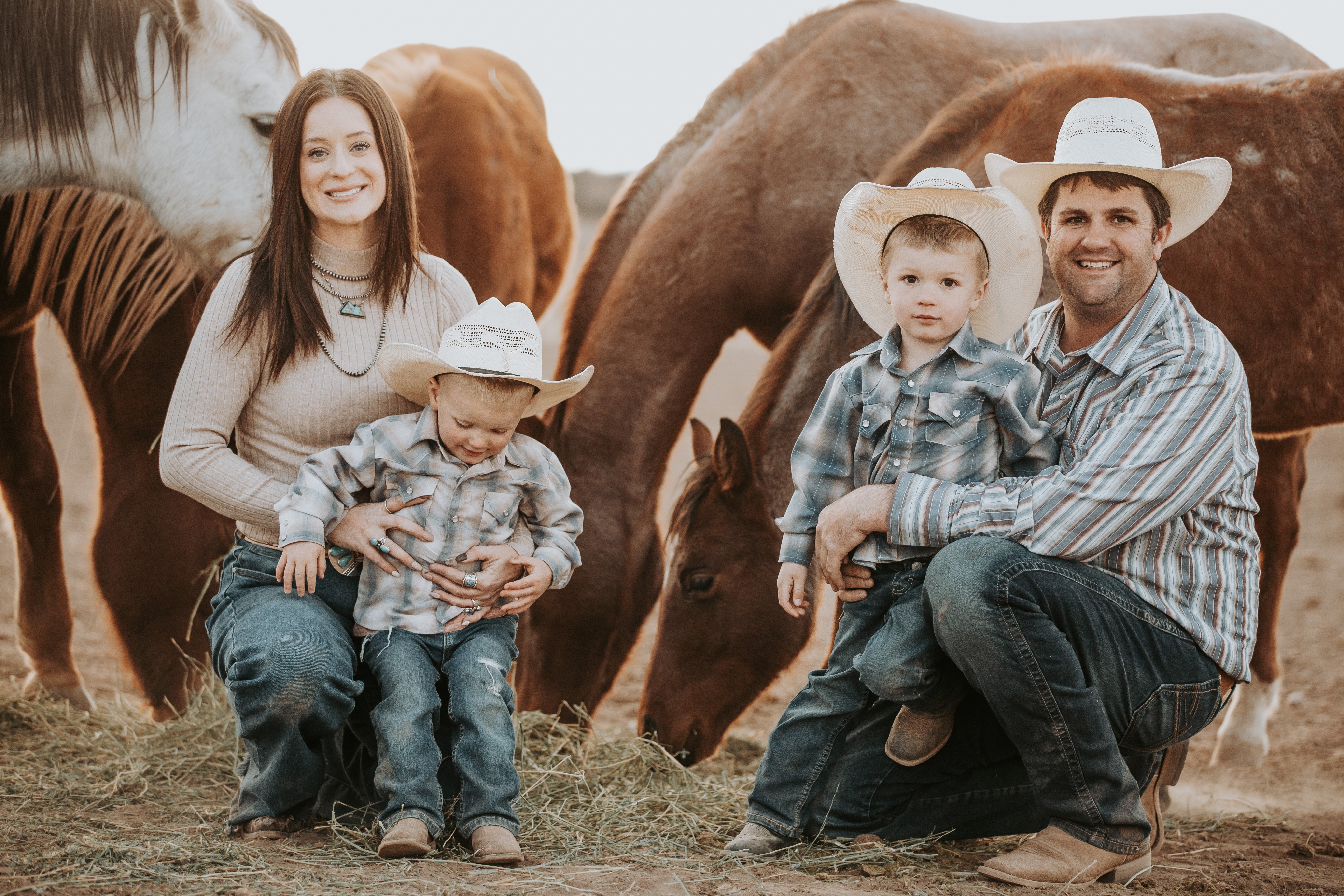 Erin Ziomek and Dillon Wurm with their family
