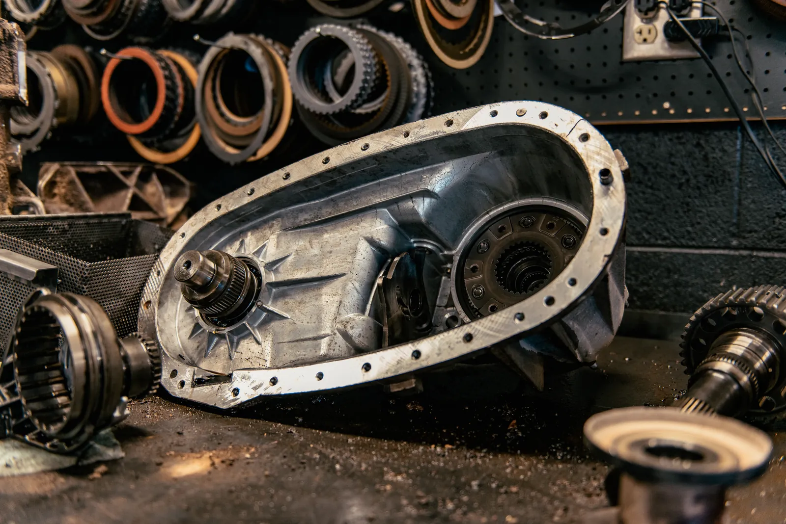 Transmission gears prepared for service