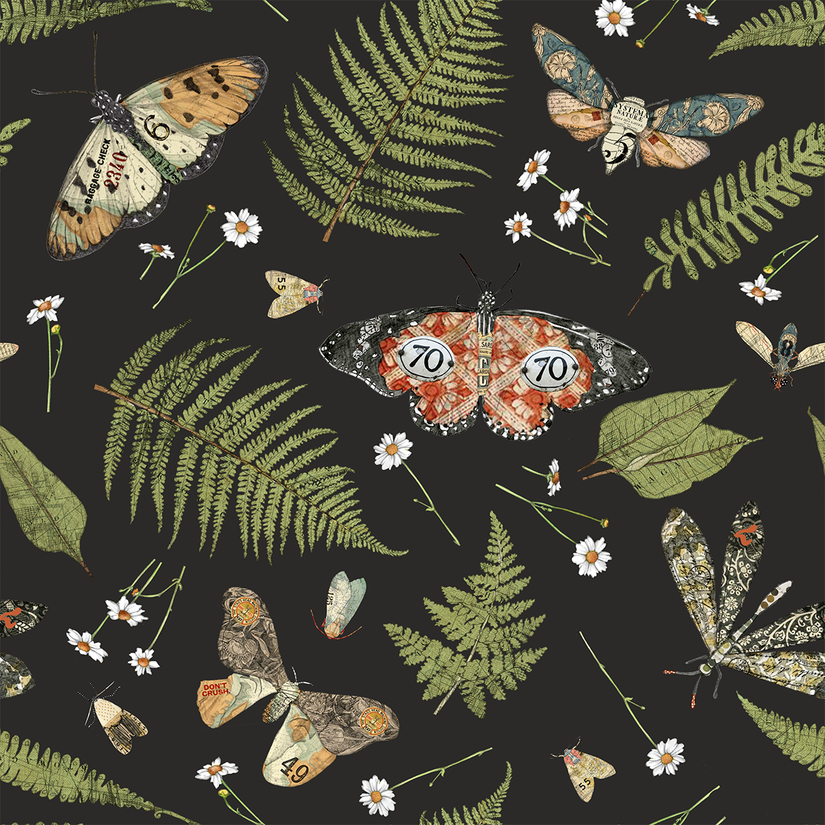 Mushrooms & woodland artwork by Christine Anderson, example 2