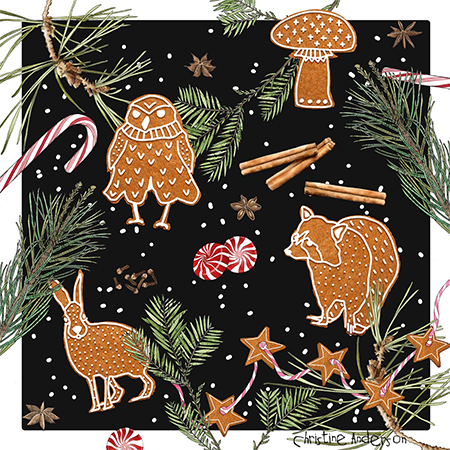 Christmas & winter artwork by Christine Anderson, example 7