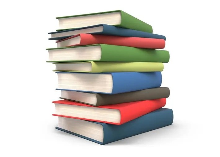 Stack of colorful books ready for a new reader