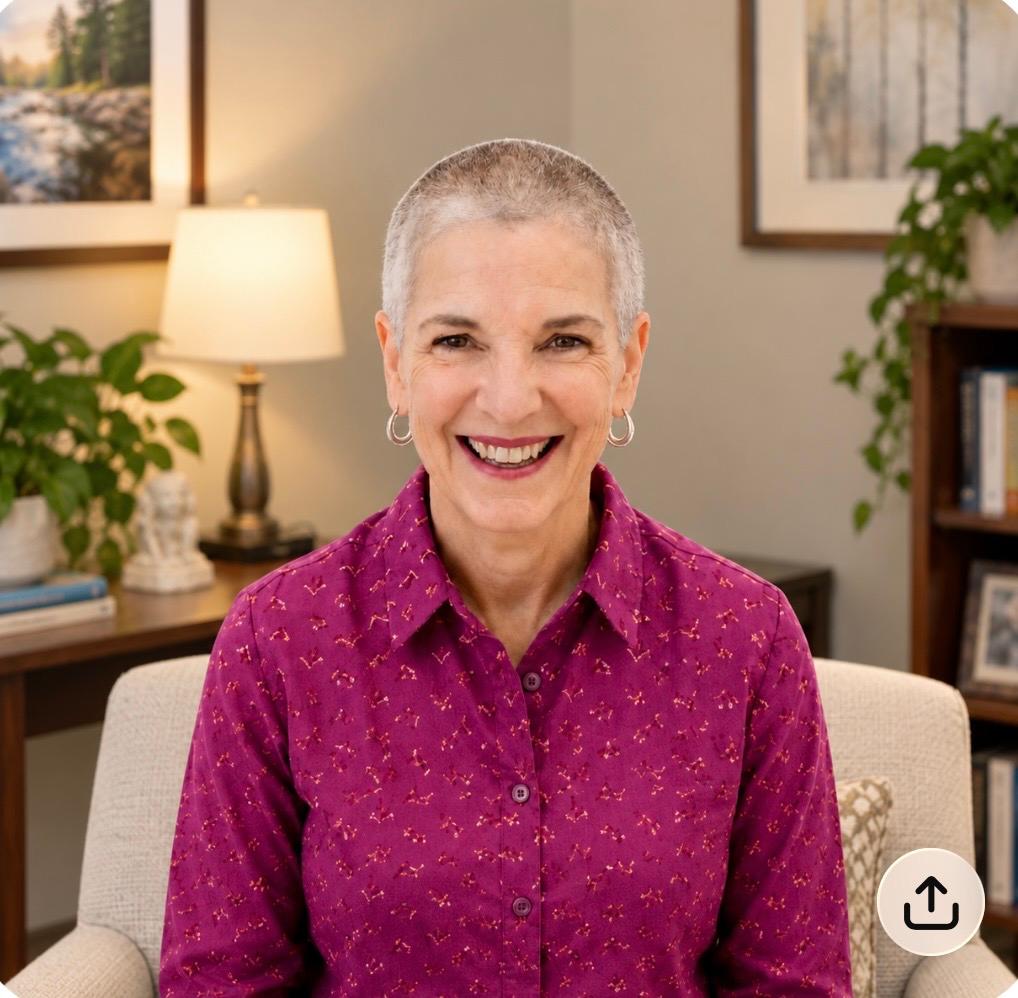 Rev. Christine Haggerty seated in her office