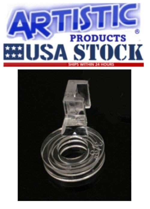 Free-Motion Echo Quilting Foot Clear Plastic LOW SHANK FOOT #ECHO-P-LS-3/8,