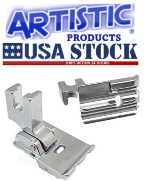 1/8" Double Welting Cording Piping Foot Low Shank Metal Janome,Kenmore,Brother