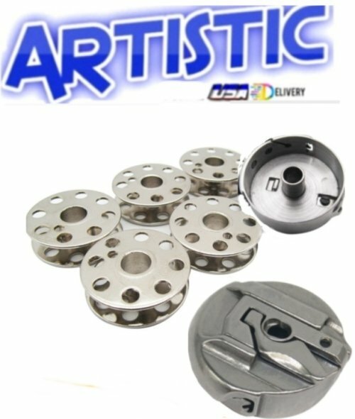 Bobbin Case #45751/Bobbin #45785 5pcs. 221,221-1,222,Featherweight 301, A1225