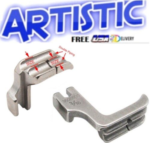 Piping Foot Welting Double Groove 36069DG-3/16" SINGER, BROTHER, CONSEW,JUKI