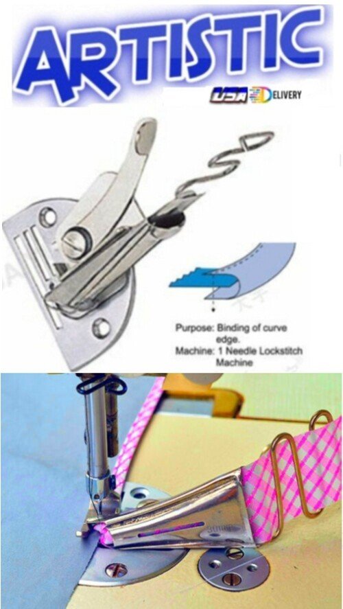 BINDER 3/4" RIGHT-ANGLE SINGLE-FOLD RAW-EDGE Cut Bias S64 Single Needle