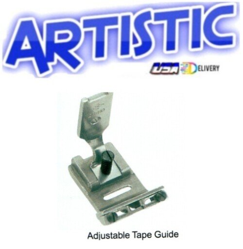 Zig Zag Adjustable Tape Guide Presser Foot Singer 107W, 457G, 457U Machine