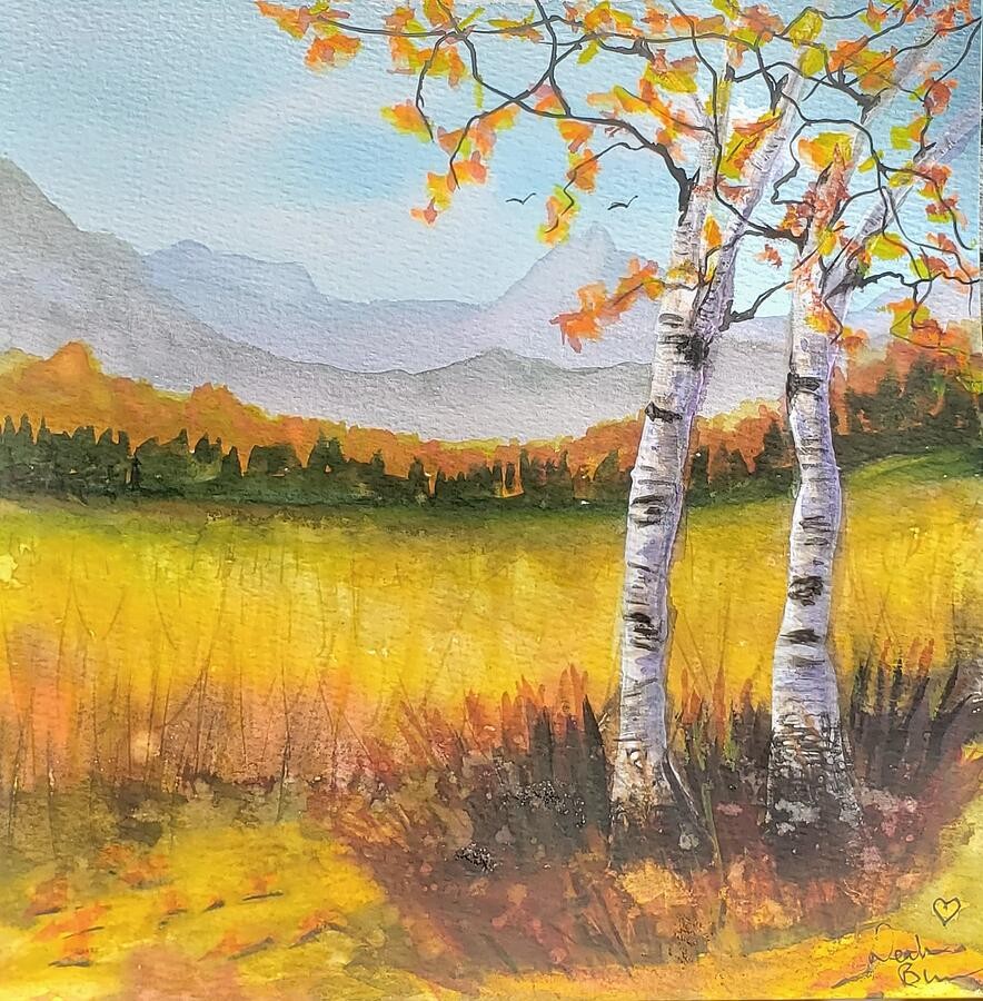 Autumn Landscape, artwork by Deahn Benware